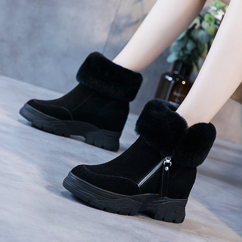 Women's Winter Thick Bottom Warm Veet Padded Snow Boots