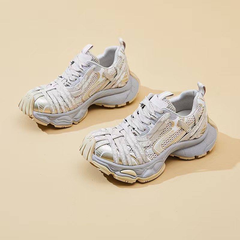 Women's Breathable Mesh Platform Heightened Daddy Autumn Casual Shoes