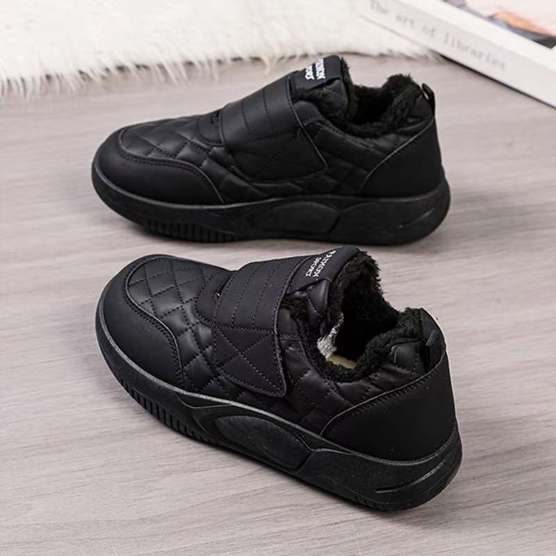 Women's Fashion Soft Winter Low Brushed Thick Waterproof Women's Shoes