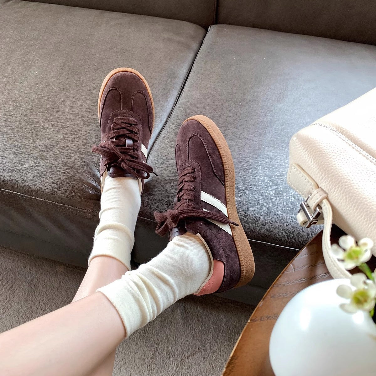 Women's Flat Skateboard Soft Bottom Sports Leisure Sneakers