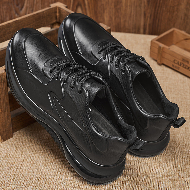 Men's Genuine Round Head Breathable Soft Bottom Sneakers