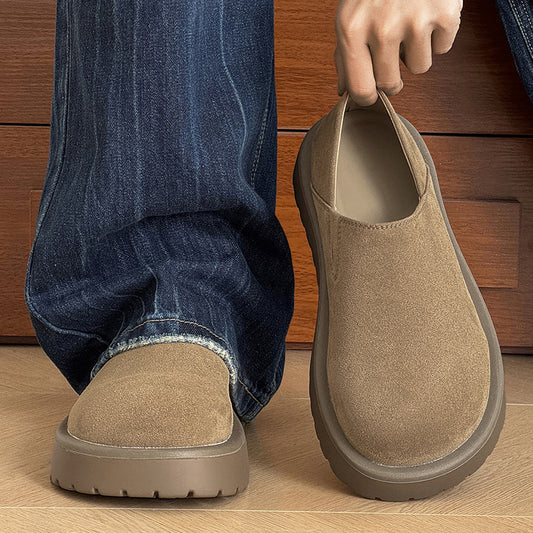 Increased Shallow Mouth Pumps Fashion Slip-on Thick Men's Casual Shoes