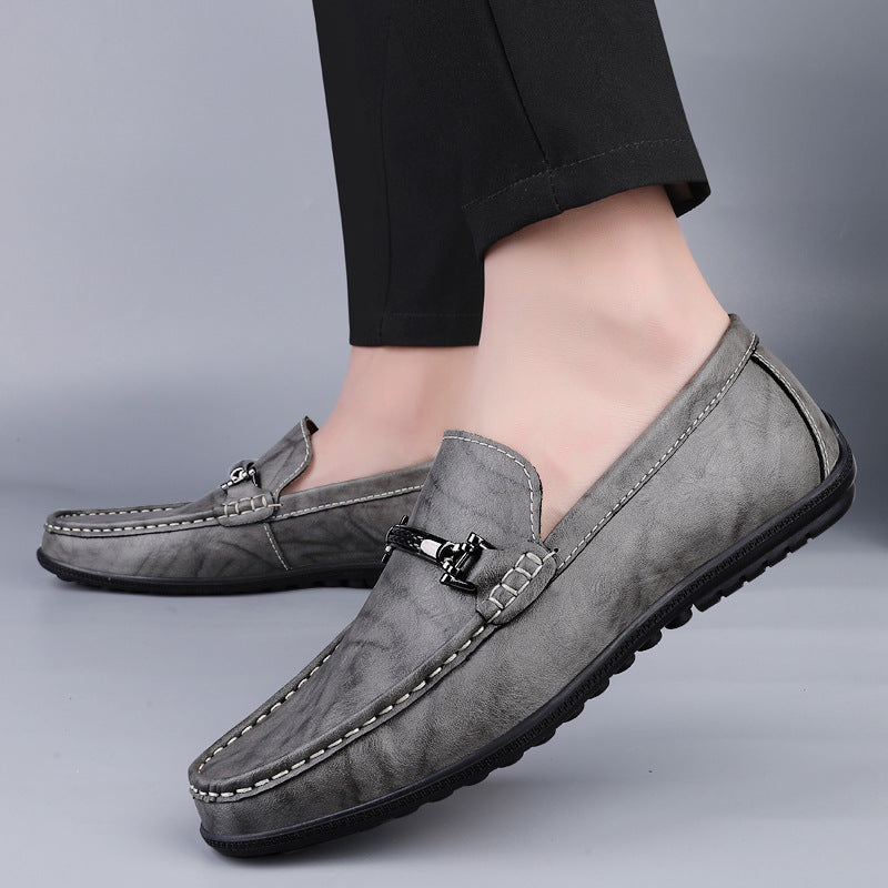 Men's Live Broadcast Plus Size Lazy Driving British Casual Shoes
