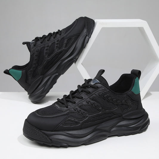 Men's Sports Mesh Breathable Platform Heightened Soft Sneakers