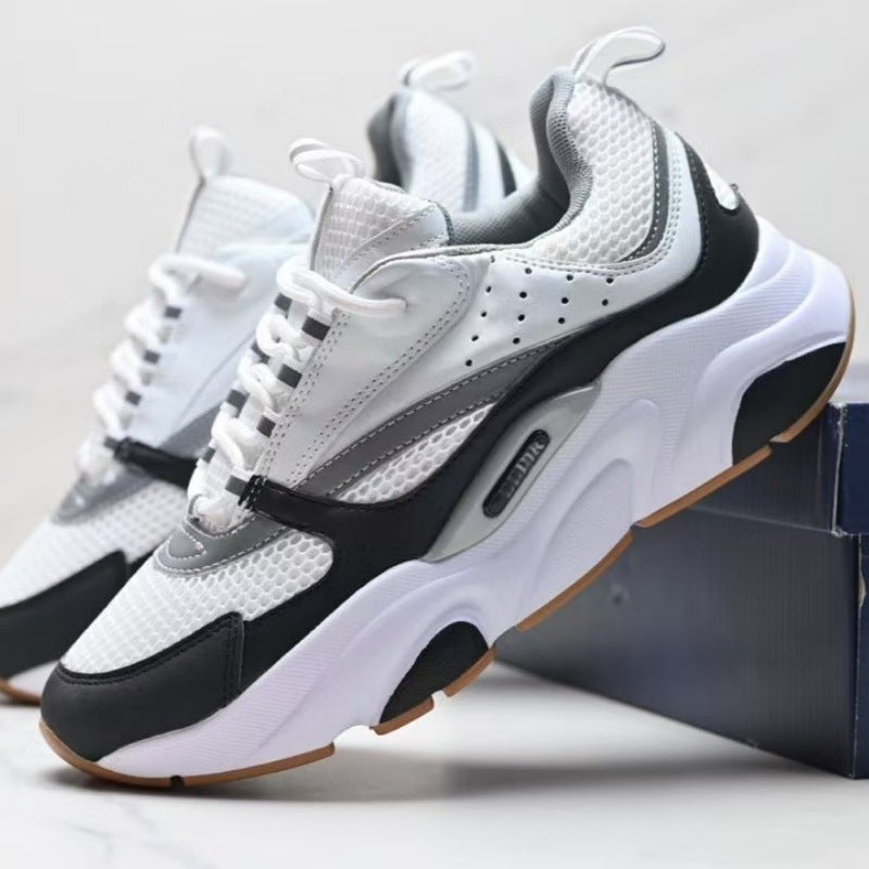 Men's Thick Sole Mesh Breathable Lightweight Elevator Wild Sneakers
