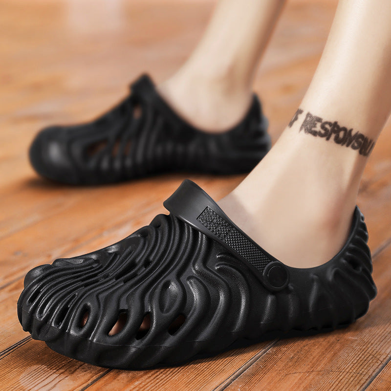 Men's Hole Plus Size Couple Fashion Closed Sandals