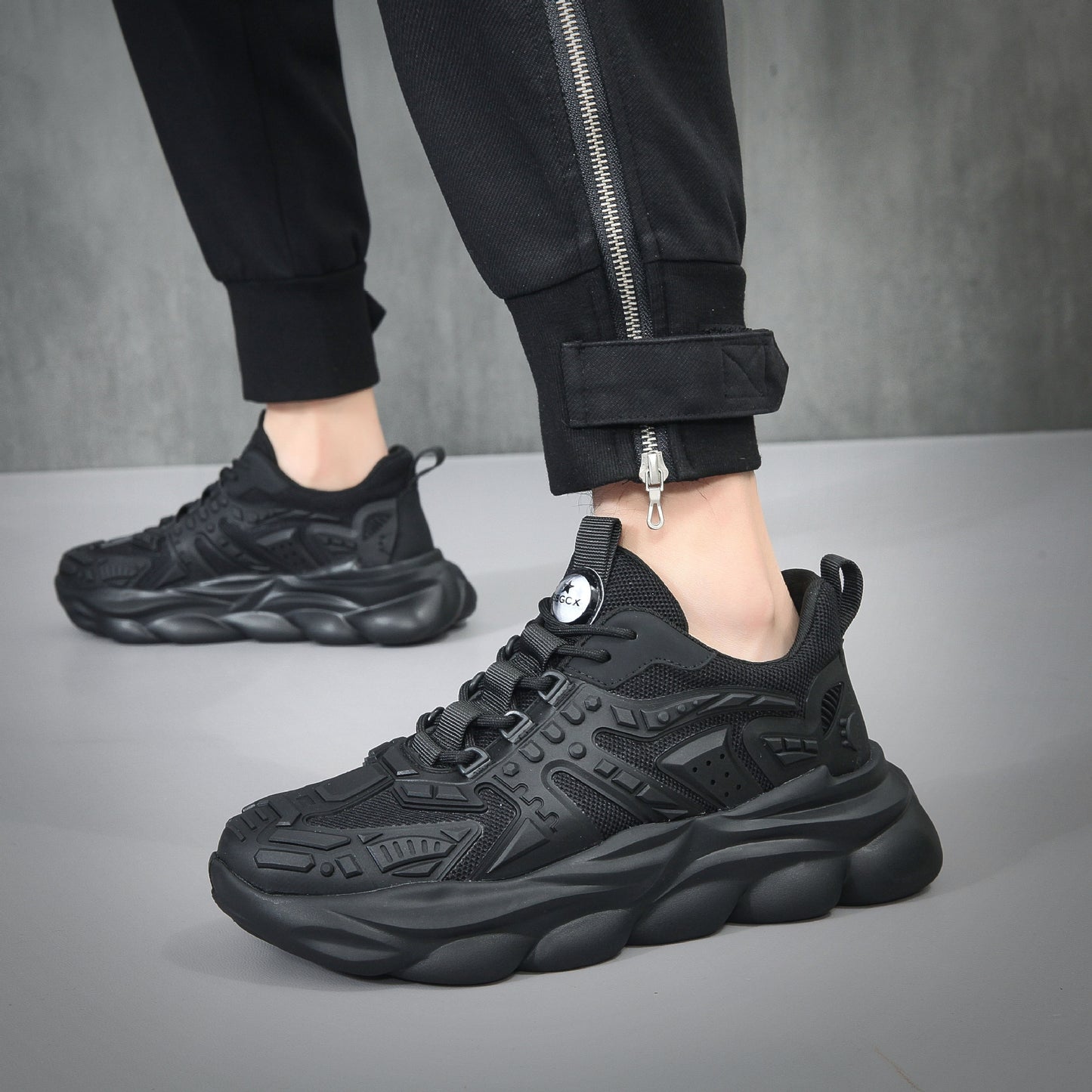 Men's Dad Sports Leisure Flying Woven Platform Men's Shoes