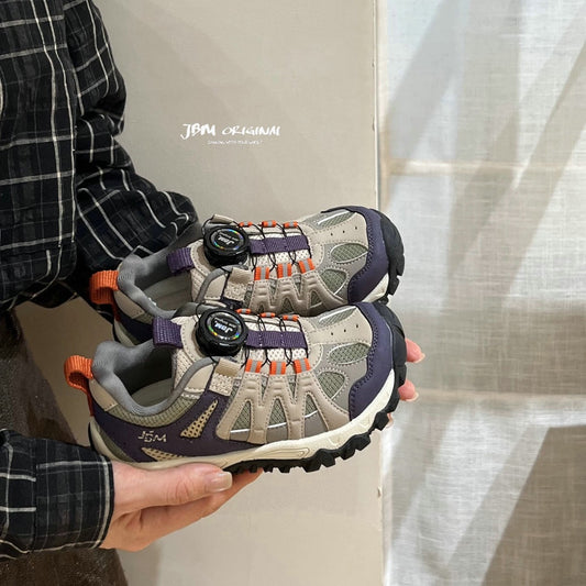 Trendy Spring Outdoor Boys Rotating Buckle Sneakers