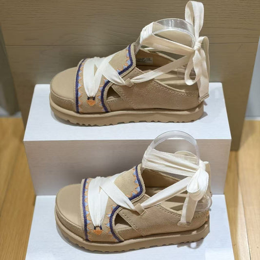 Women's Summer Outer Wear Height Increasing Seaside Platform Sandals