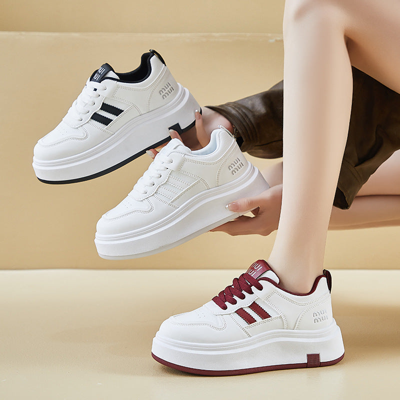 Women's Style Platform Height Increasing Sports Board Casual Shoes