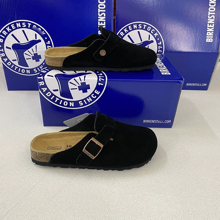 Women's & Men's Cowhide Fishing Genuine Cork Sole Toe Cap Platform Sandals