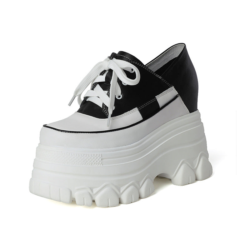 Women's Dad Autumn Korean Small Height Increasing Super Sneakers