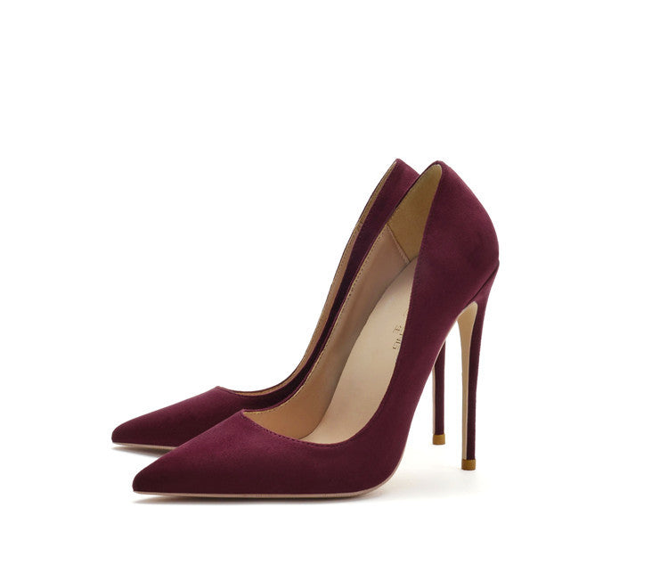 Women's High Stiletto Pointed Toe Suede Girly Women's Fashion Shoes