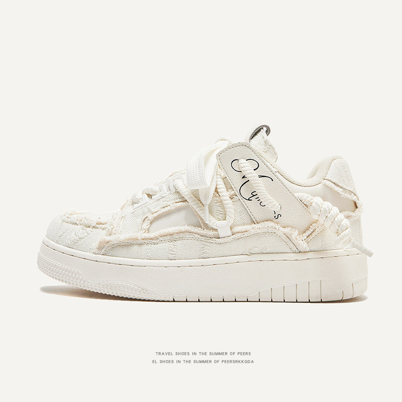 Women's & Men's Destruction Aesthetic Series National Fashion Classic Style Sneakers