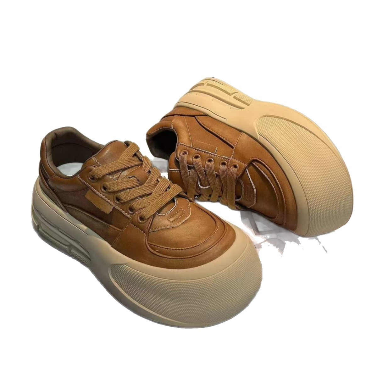 Women's Head Bread Autumn Mesh Breathable Platform Casual Shoes