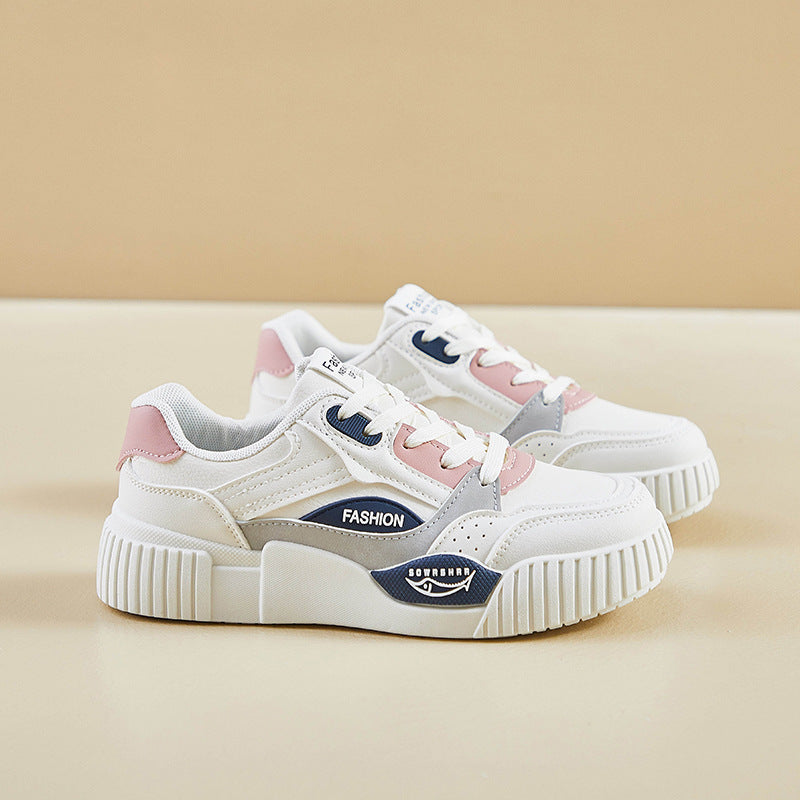 Autumn White Korean Style Female Raise Casual Shoes