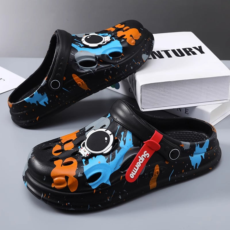 Men's Driving Outdoor Wear Cartoon Fashionable Toe Cap Sandals