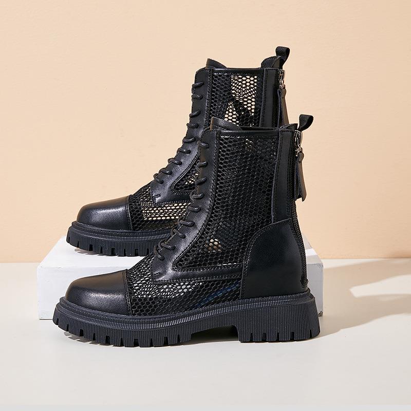 Women's Height Increasing Insole Summer Thin Breathable Ankle Boots