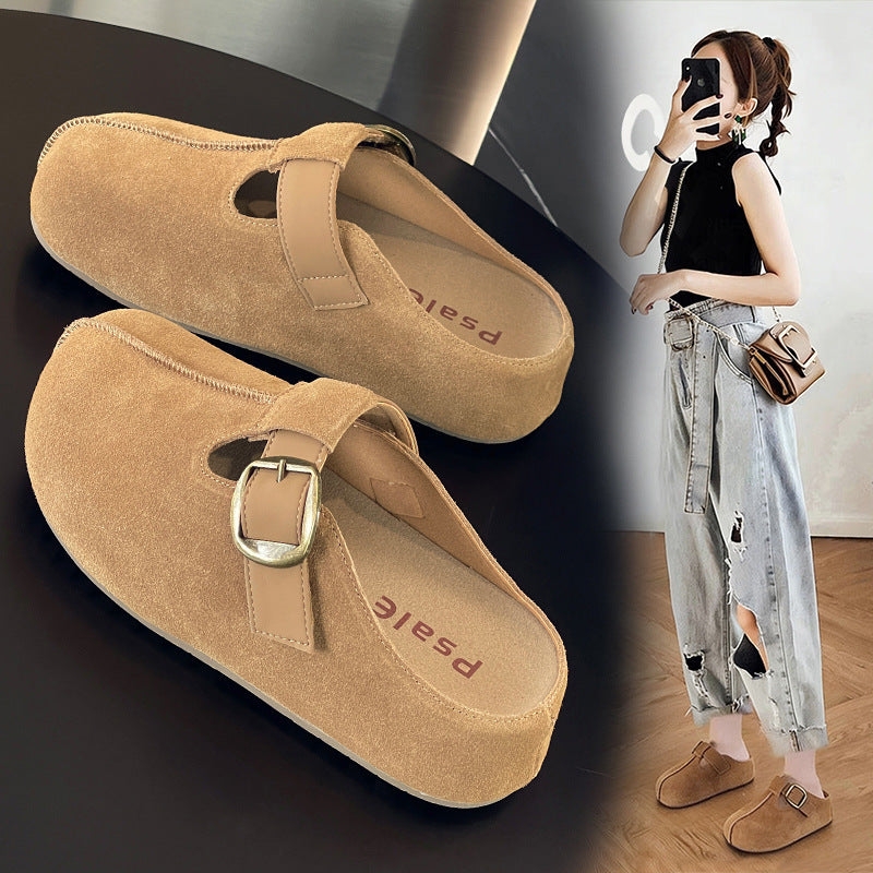 Women's Genuine Elevator Half Super Soft Thick Bottom For Outdoors Women's Casual Shoes
