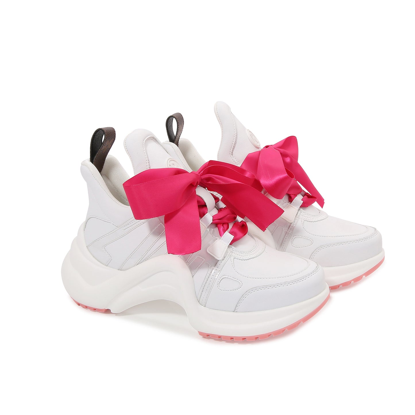 Women's Bow-shaped Dad Platform Height Increasing Breathable Casual Shoes