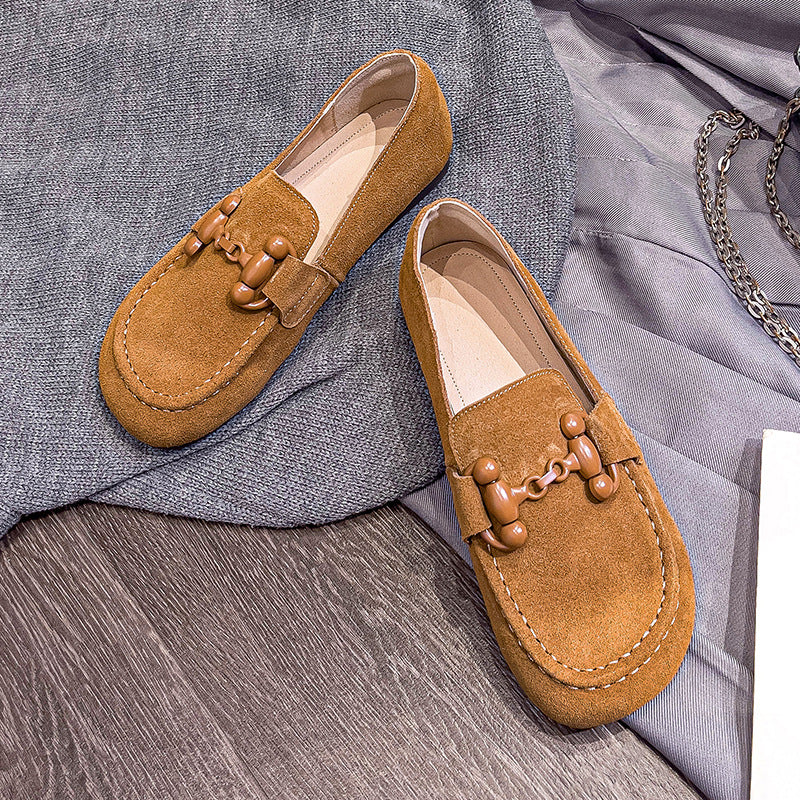 Su Spring Buckle Retro Platform Comfort Women's Casual Shoes