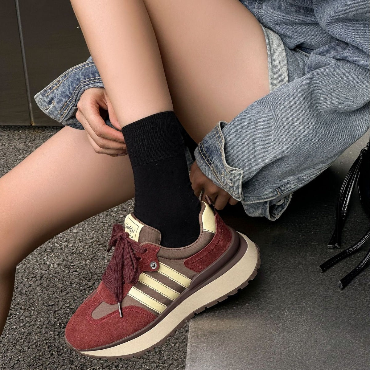 Women's Thick-soled Small Waist German Training Autumn Retro Sneakers