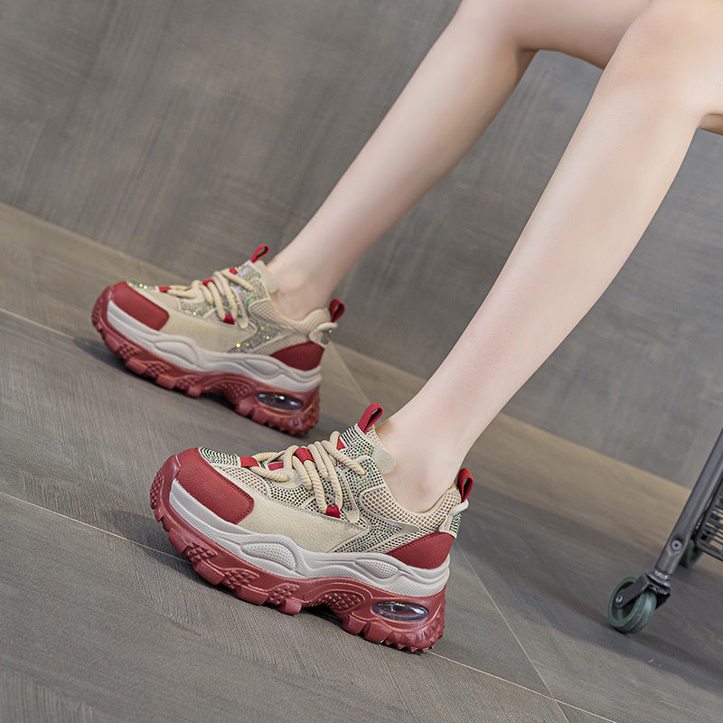 Women's Platform Retro Daddy Autumn Height Increasing Fashion Sports Hot Casual Shoes
