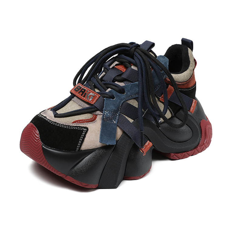 Women's Platform Fashion High Dad Retro Travel Women's Casual Shoes