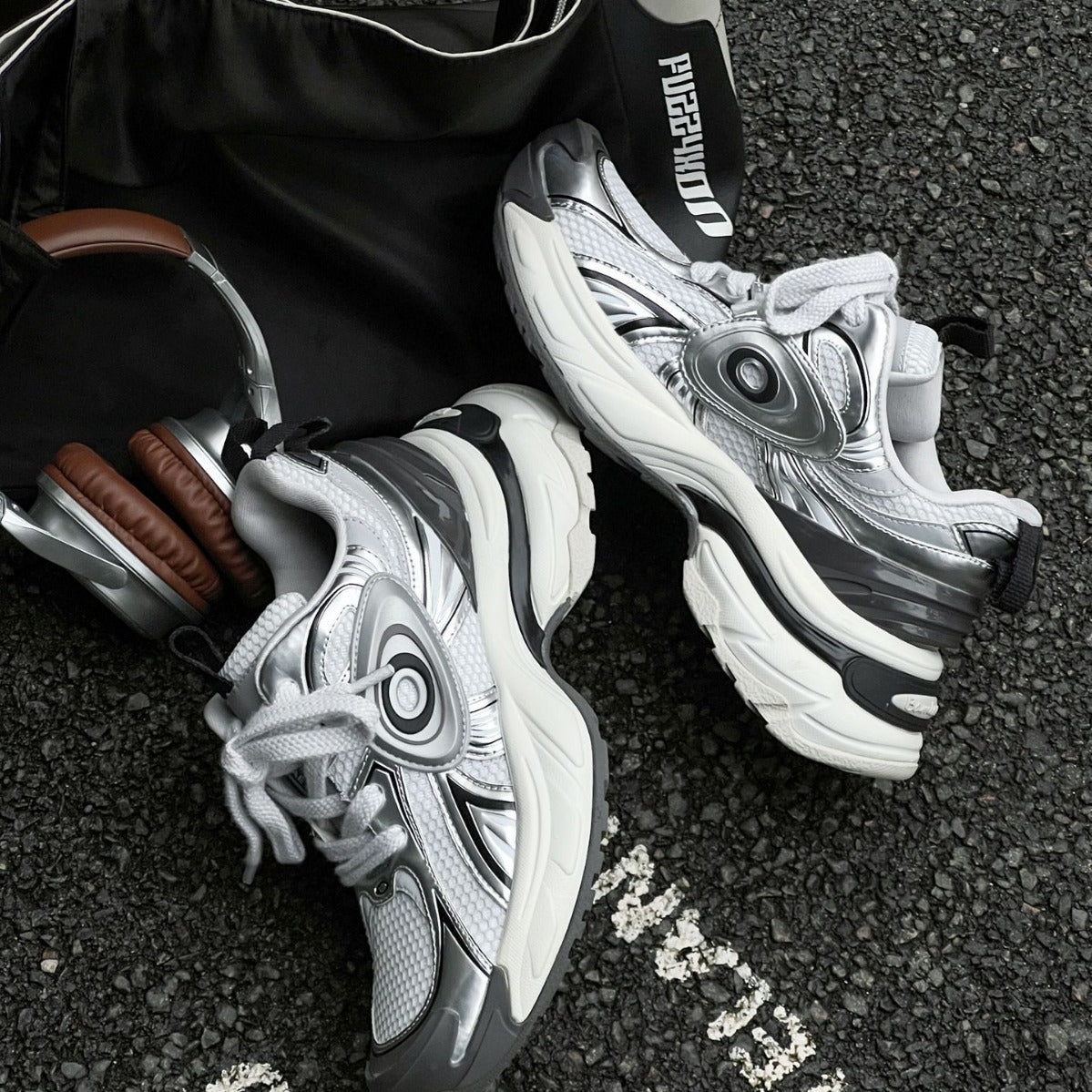 Turbine Running Retro Millennium Style National Fashion Dad Couple Women's Sports Shoes
