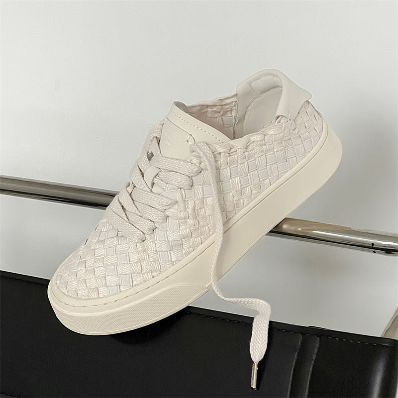 Women's & Men's Summer Solid Color Thick Sole Elevator Wild Canvas Shoes