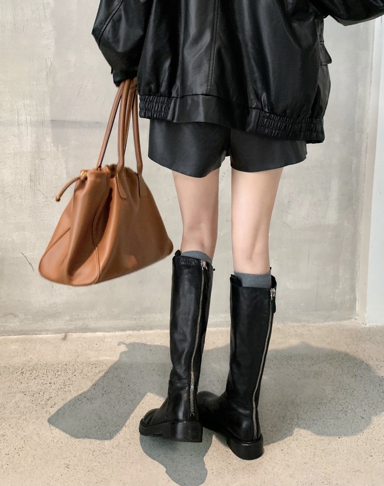 Women's Seconds Grape Mom Wall Street Folds After Zip Boots