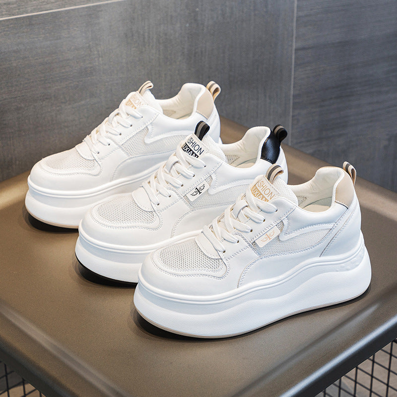 Women's Thick Bottom Inner Height Increasing Small Women's Casual Shoes