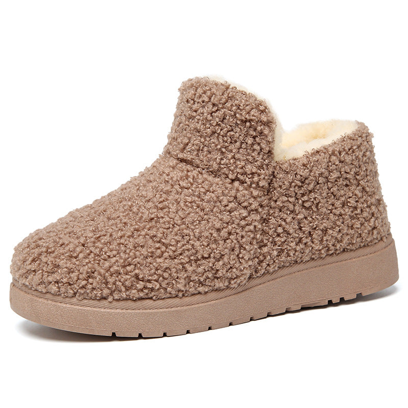 Women's Fleece-lined Warm Mother's Cotton Slip-on Soft Women's Shoes