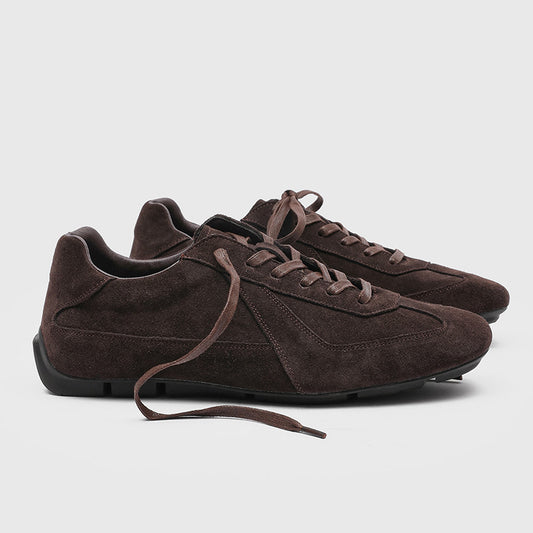 Women's & Men's Winter Training Sports Versatile Brown Men's Casual Leather Shoes