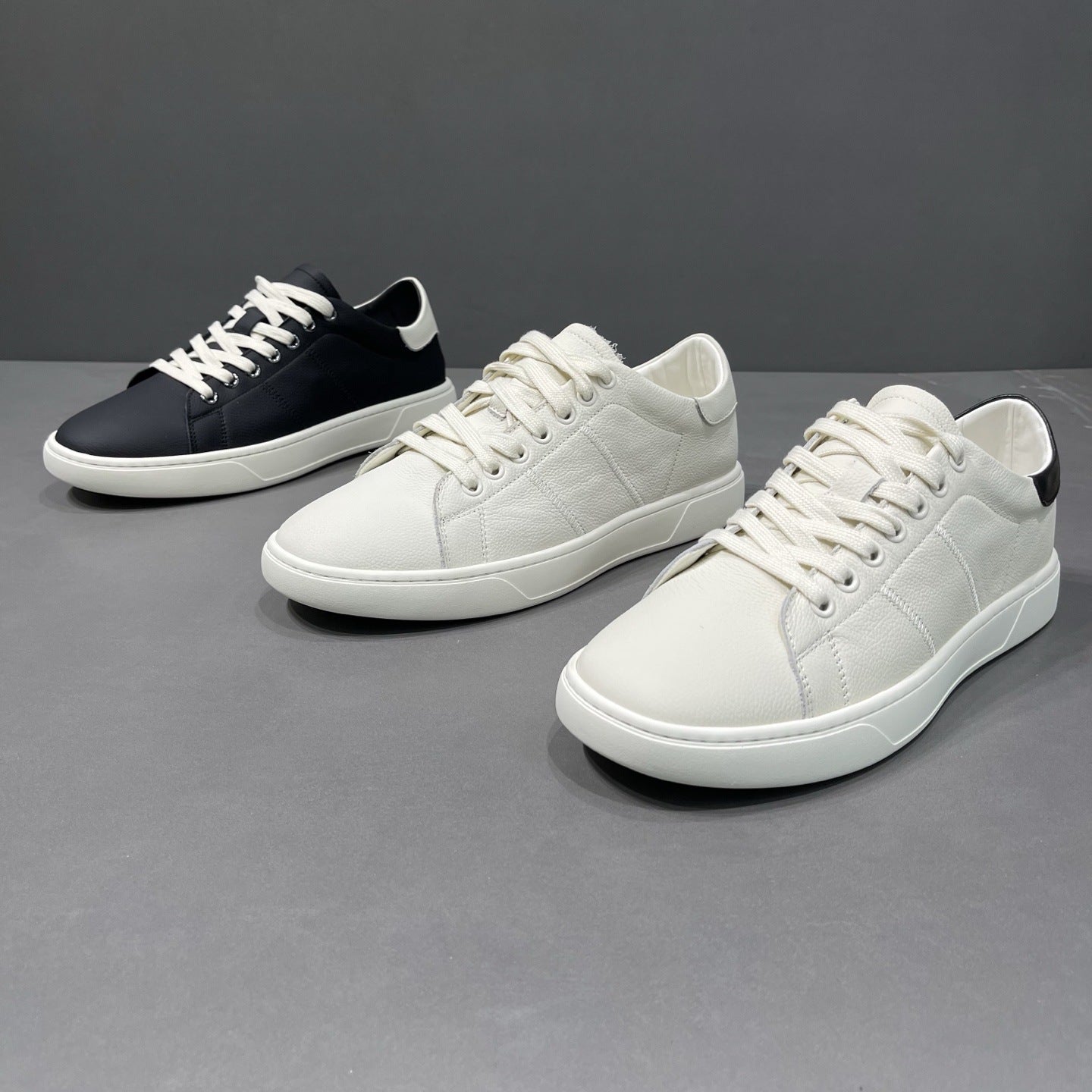 Men's Autumn Breathable White Flat Trendy Sports Men's Board Shoes