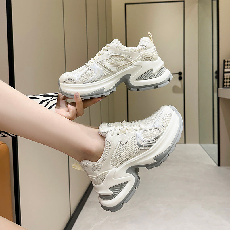 Women's Size Platform Dad Summer Versatile Mesh Casual Shoes