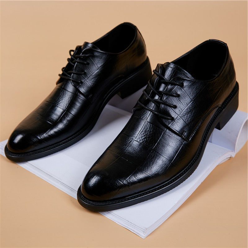 Men's Korean Style British Black Trend Wear Men's Shoes