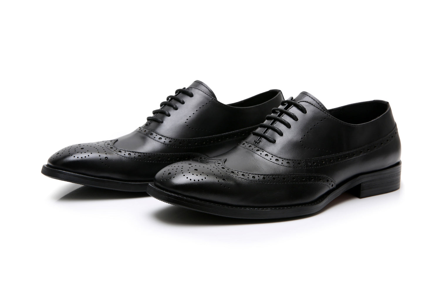 Brogue Oxford Top Layer Cowhide Breathable Leather Shoes