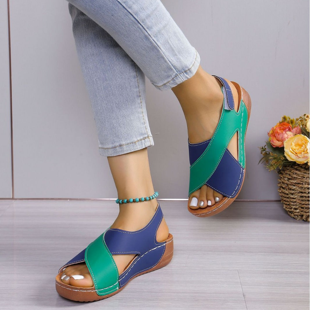 Women's Summer Platform With Skirt Open Toe Sandals