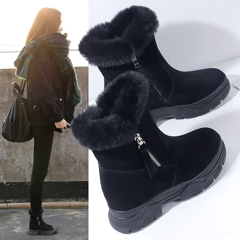 Women's Insole Fur Cotton Short Tube Veet Snow Boots