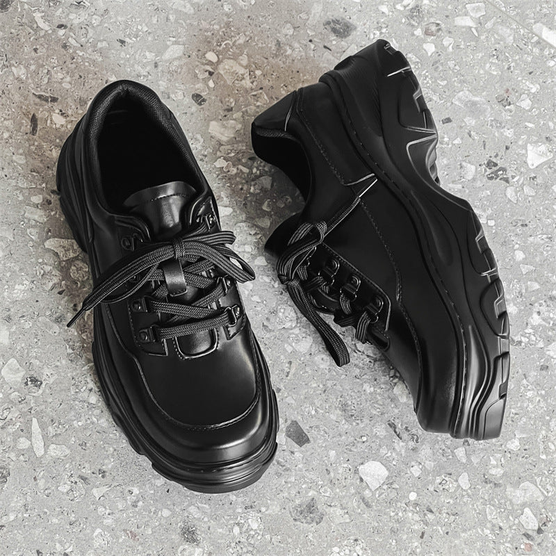 Niche Design Dad High Street Thick Leather Shoes