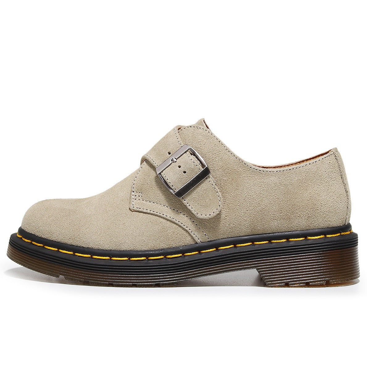 Women's & Men's Suede Genuine British Style Buckle Ankle Women's Casual Shoes
