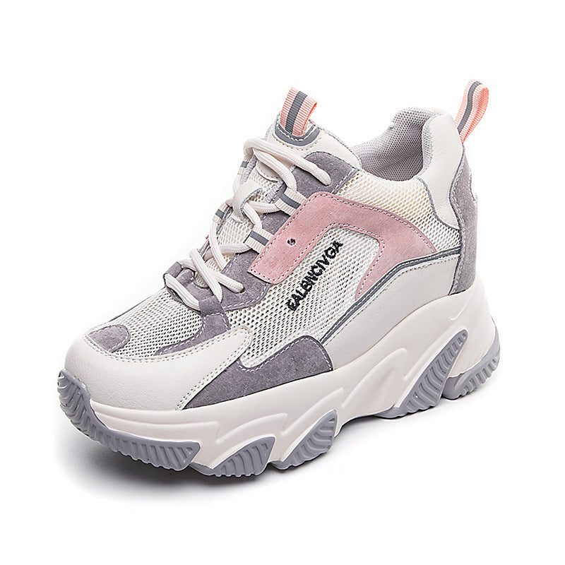 Women's Dad Korean Style Breathable Platform Mesh Surface Small Women's Shoes
