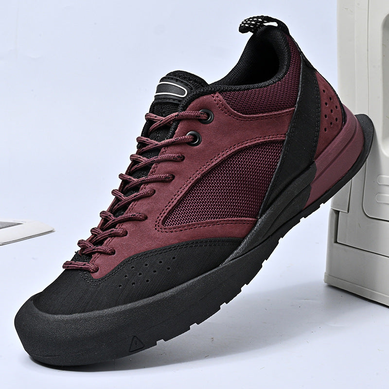 Women's & Men's First Layer Cowhide Soft Bottom Hiking Lovers Outdoor Casual Shoes