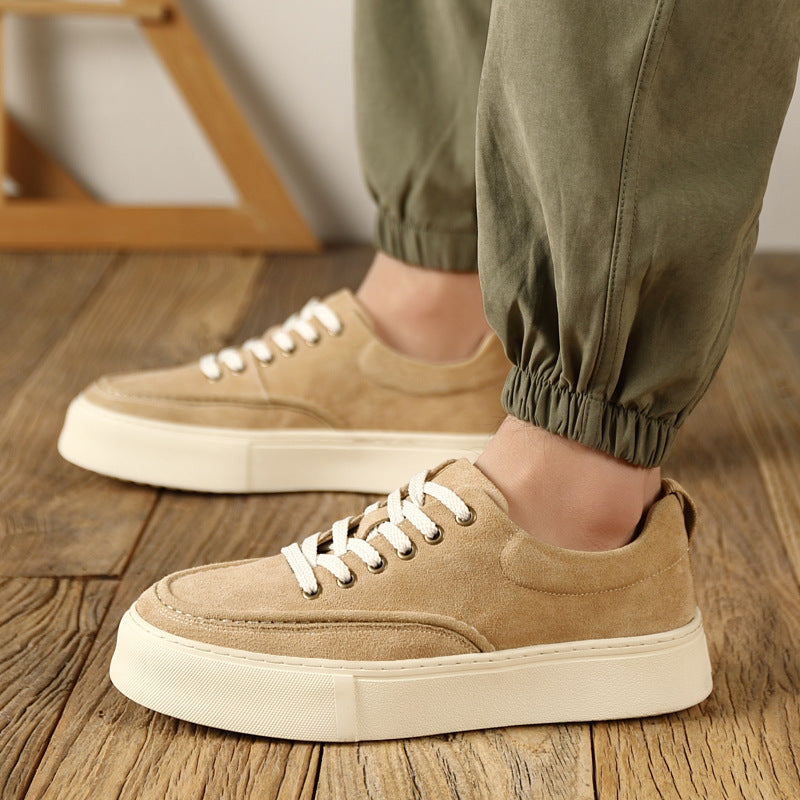 Men's Spring Korean Style Fashionable Low Top Genuine Casual Shoes