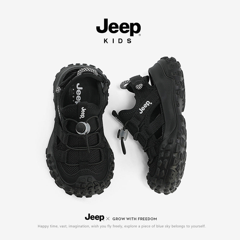 Children's Sports Summer Rotating Button Soft Bottom Kid's Sandals