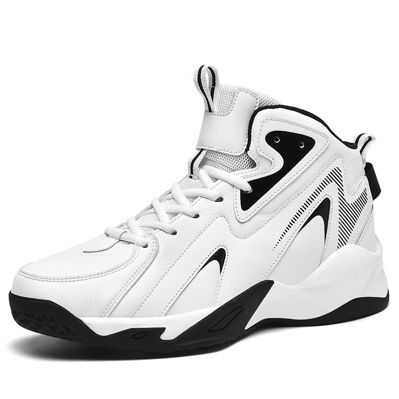Men's Style Basketball Thick-soled Shock Absorption Breathable Green Little Training Men's Sports Shoes