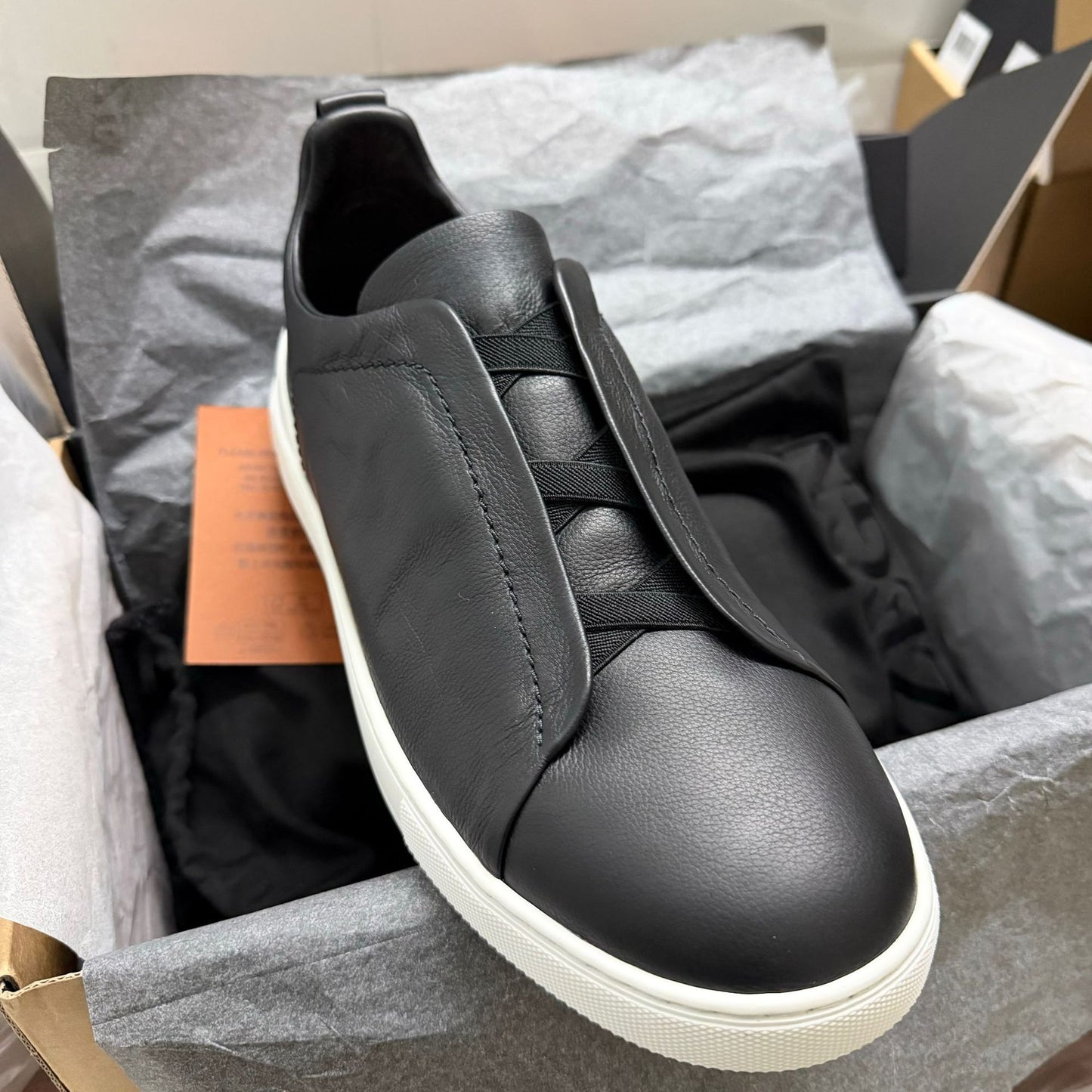Men's Top Version Home Cross Elastic Band Slip-on Men's Board Shoes