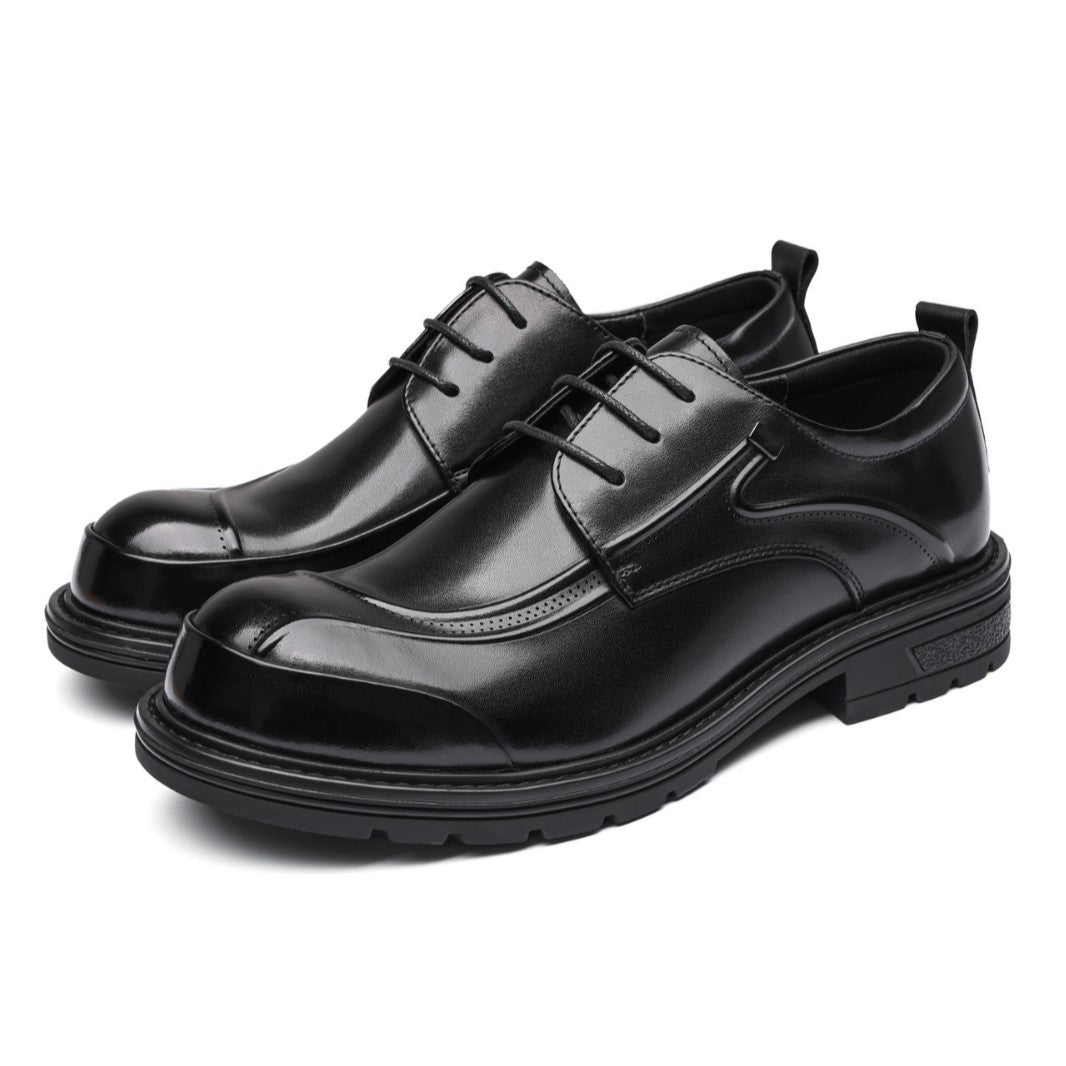 Men's First Layer Cowhide Business Commuter Big Men's Shoes