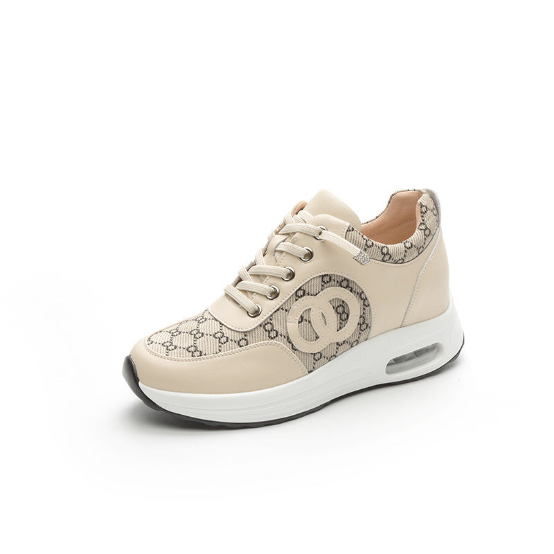 Women's Insole Spring Korean Style Thick Bottom Breathable Casual Shoes